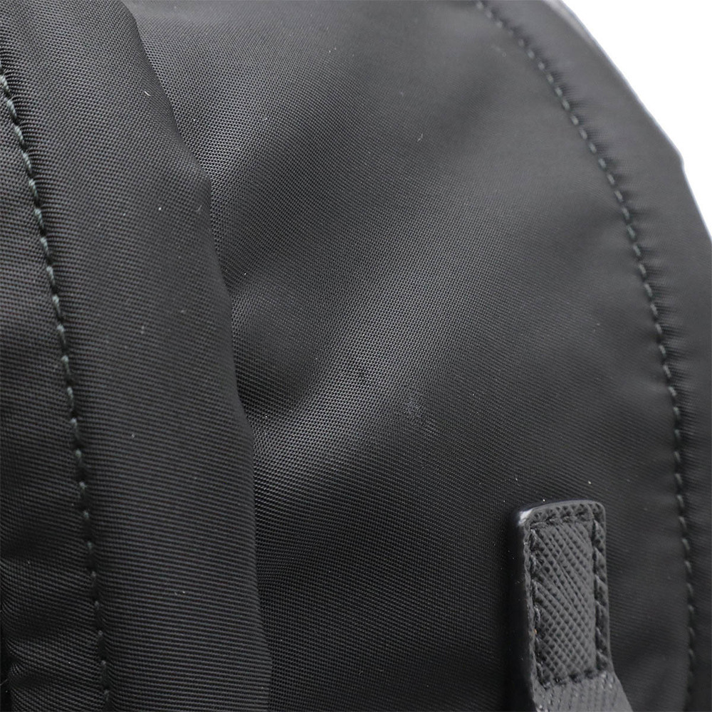 Prada Triangle Logo Backpack Daypack Leather Black - image 4